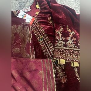 Beautiful velvet shalwar kameez